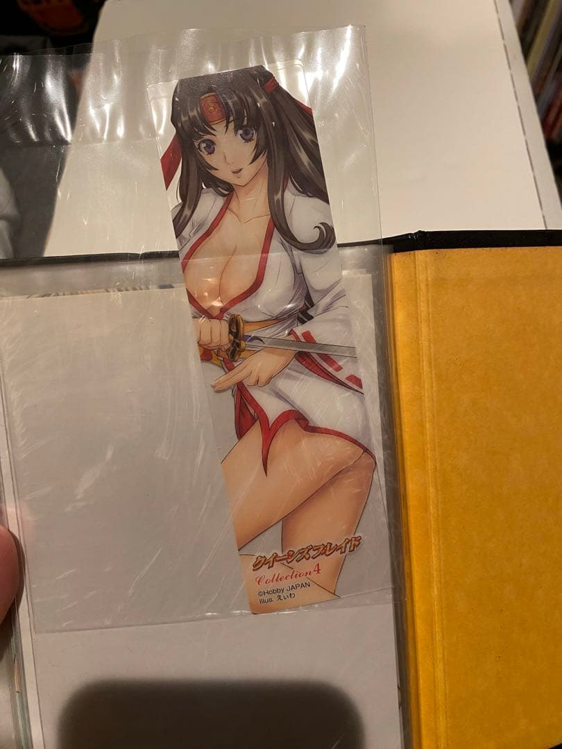 【希少】クイーンズブレイド 武者巫女トモエ クリアしおり 栞 カード