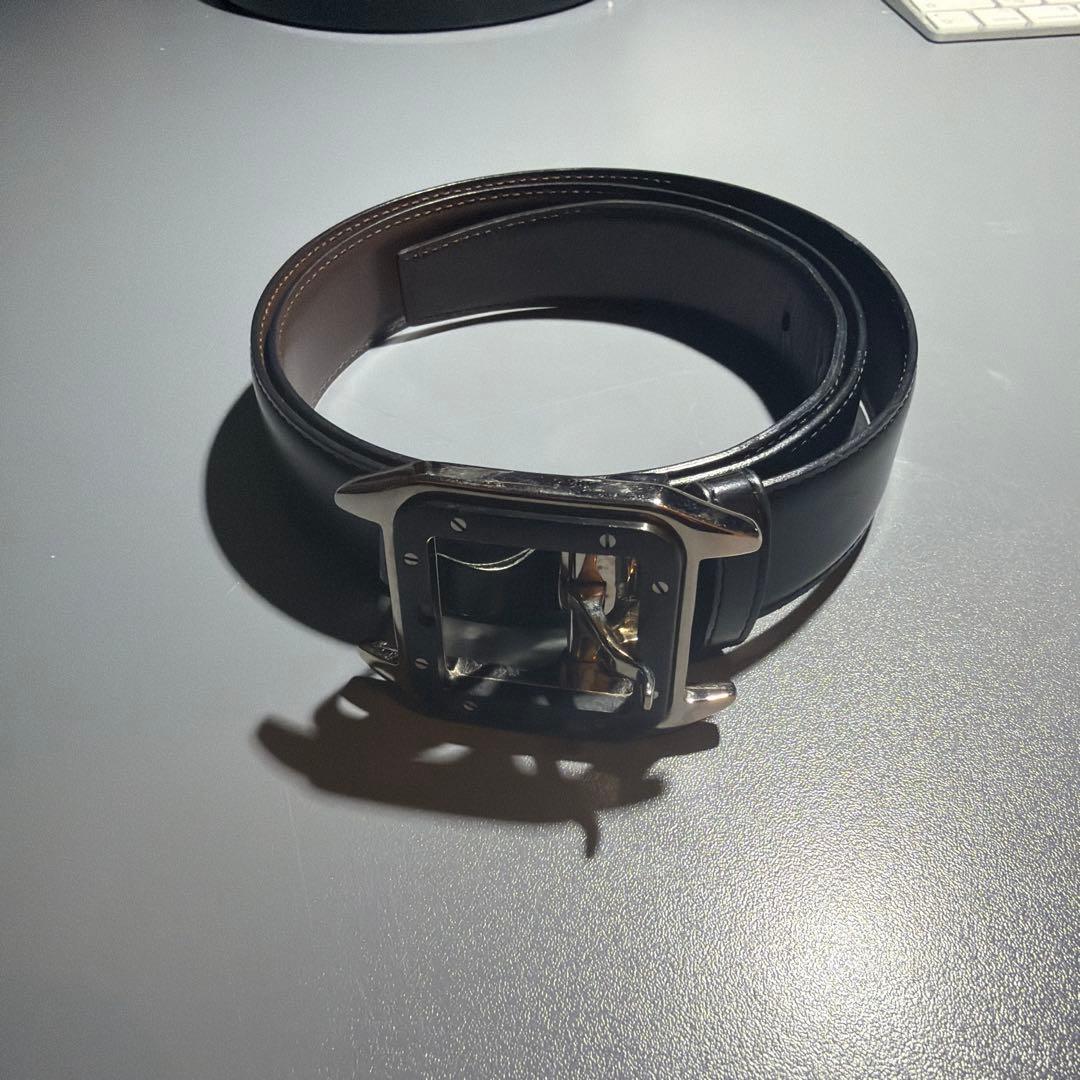 Cartier カルティエ　サントス　メンズ　ベルト 楽天市場】Cartier カルティエメンズレザーベルトリバーシブル カーフ
