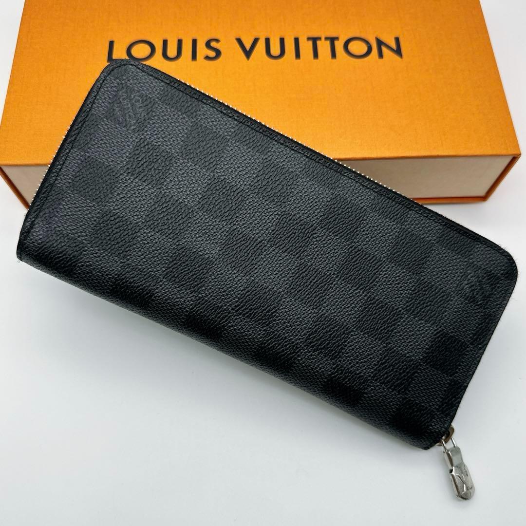 極美品 ルイヴィトン ダミエ グラフィット ジッピーウォレット ヴェル