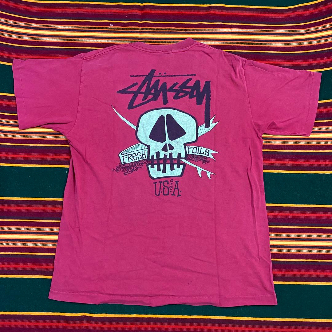STUSSY 80s 黒タグ 初期 Rなし USA 初代 スカル サーフ old - メルカリ