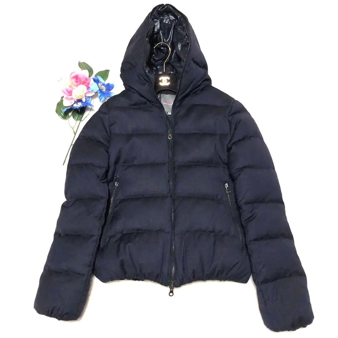 未使用級 デュベティカ ダウンジャケット ティアデュエ カシミヤ 濃紺