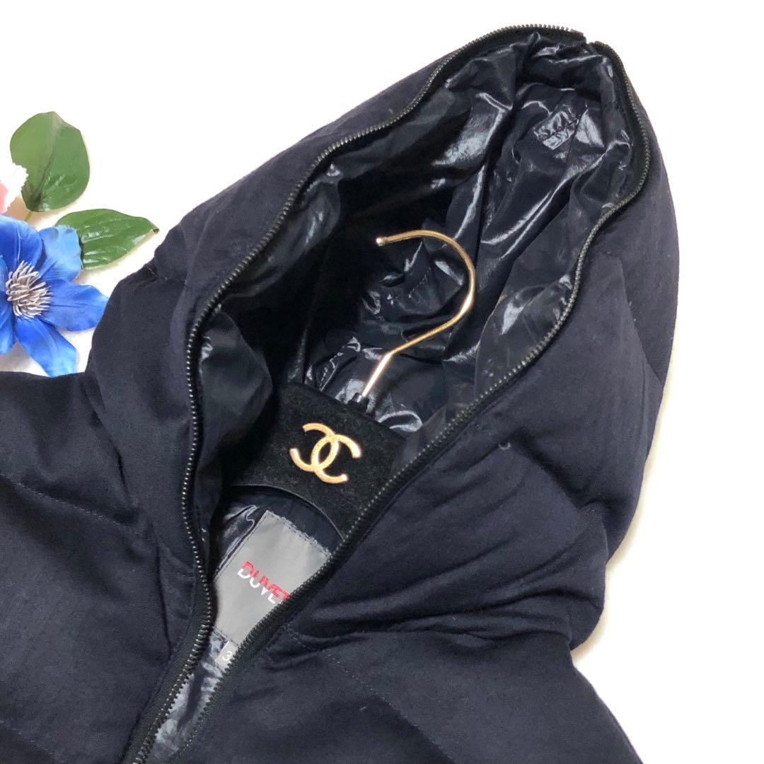 未使用級 デュベティカ ダウンジャケット ティアデュエ カシミヤ 濃紺