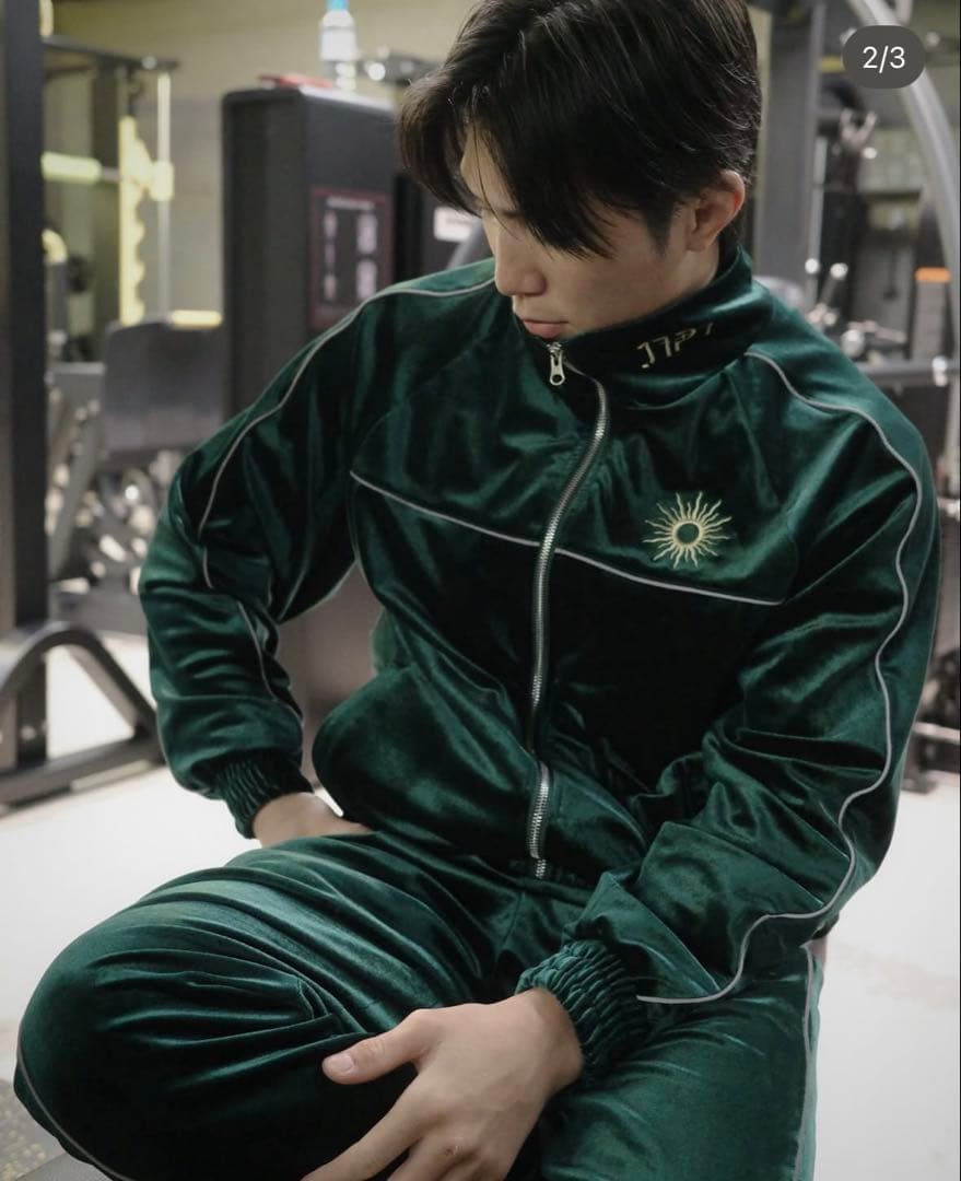 伊藤裕樹 JTPT オリジナルベロアセットアップ グリーン M - メルカリ