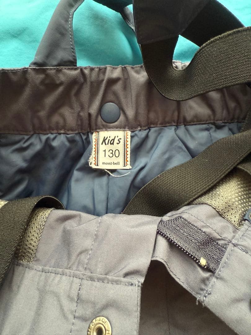 montbell 子ども用 スキーウェア 青 上下130 - メルカリ