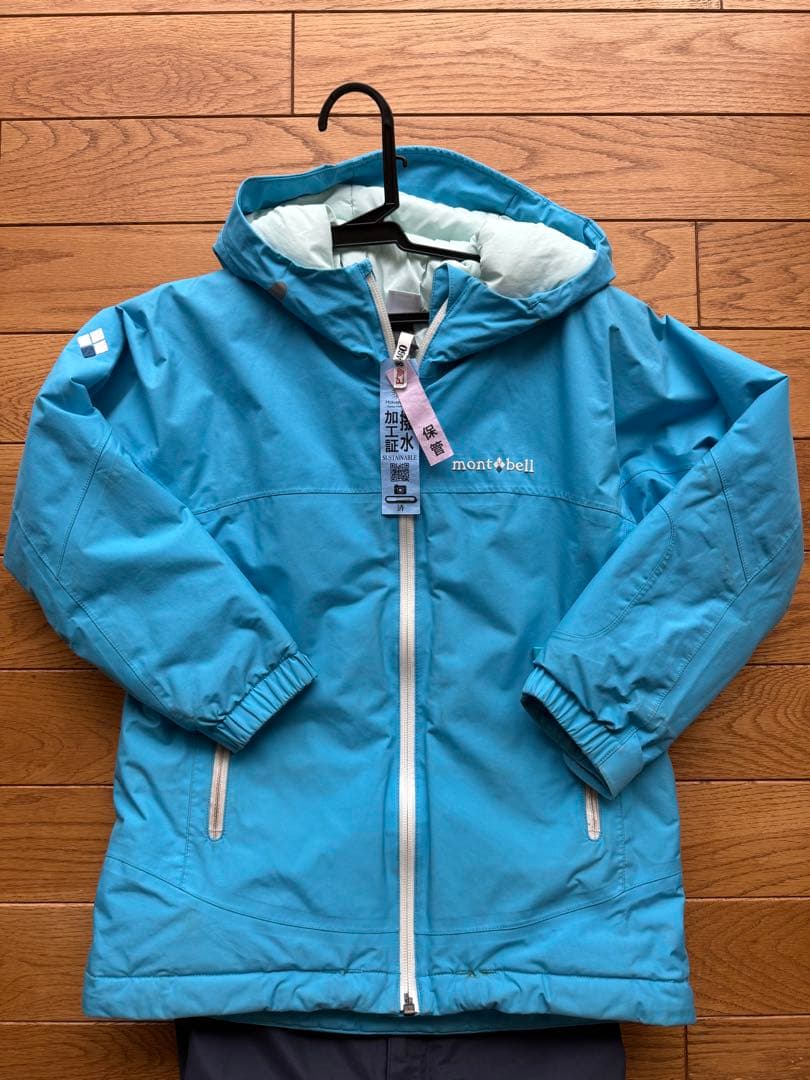 montbell 子ども用 スキーウェア 青 上下130 - メルカリ