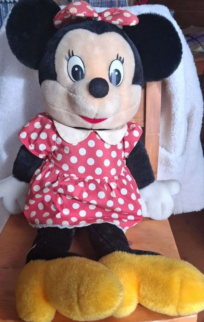 ミニーマウス ぬいぐるみ レトロ - メルカリ