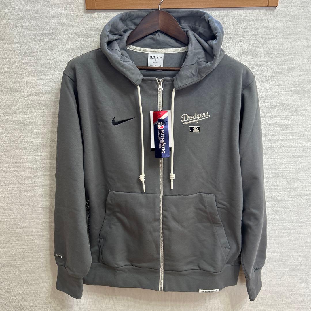 選手着用モデル ナイキオーセンティック Dodgers ジップパーカー L