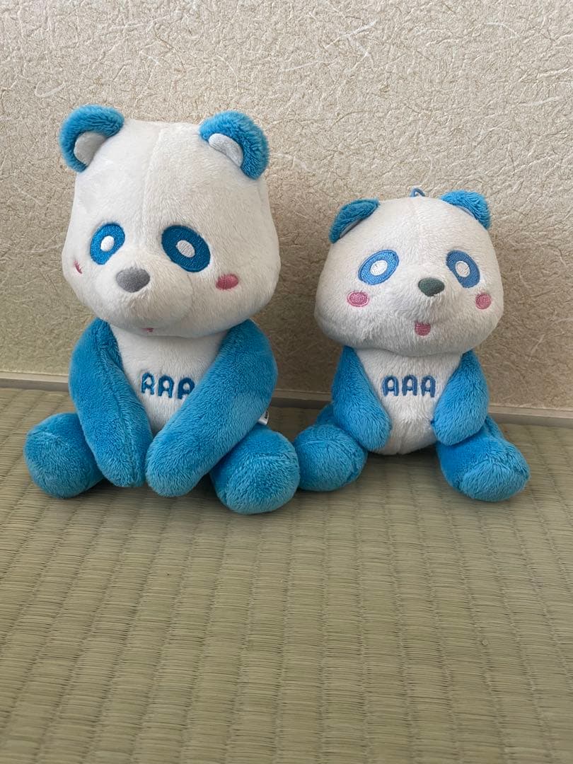 與真司郎 グッズ4点セット（え〜パンダ・ペンライト・タオル）AAA 青