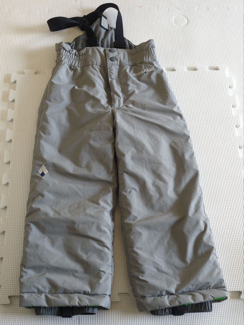 美品 montbell子ども用スキーウェアセット（青と灰色） - メルカリ
