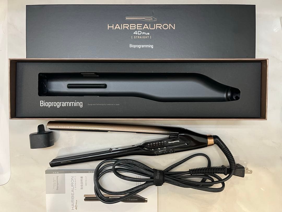 HAIRBEAURON 4D Plus ストレートヘアアイロン ブラック ヘアビューロン 4D Plus [ストレート] | Bioprogramming Club