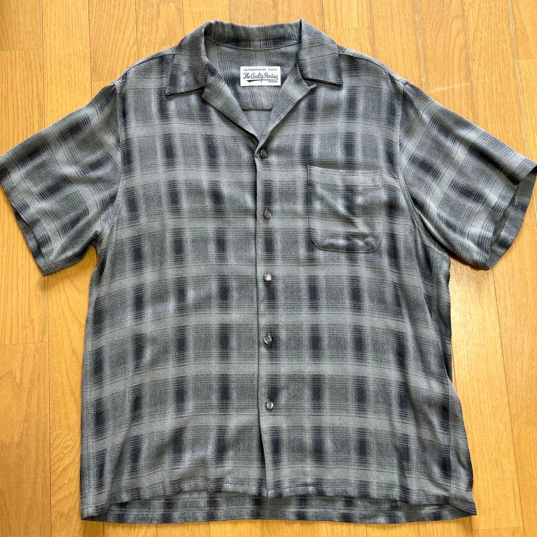 ワコマリアwackomaria半袖オンブレチェックシャツ野村訓市木村拓哉窪塚洋介