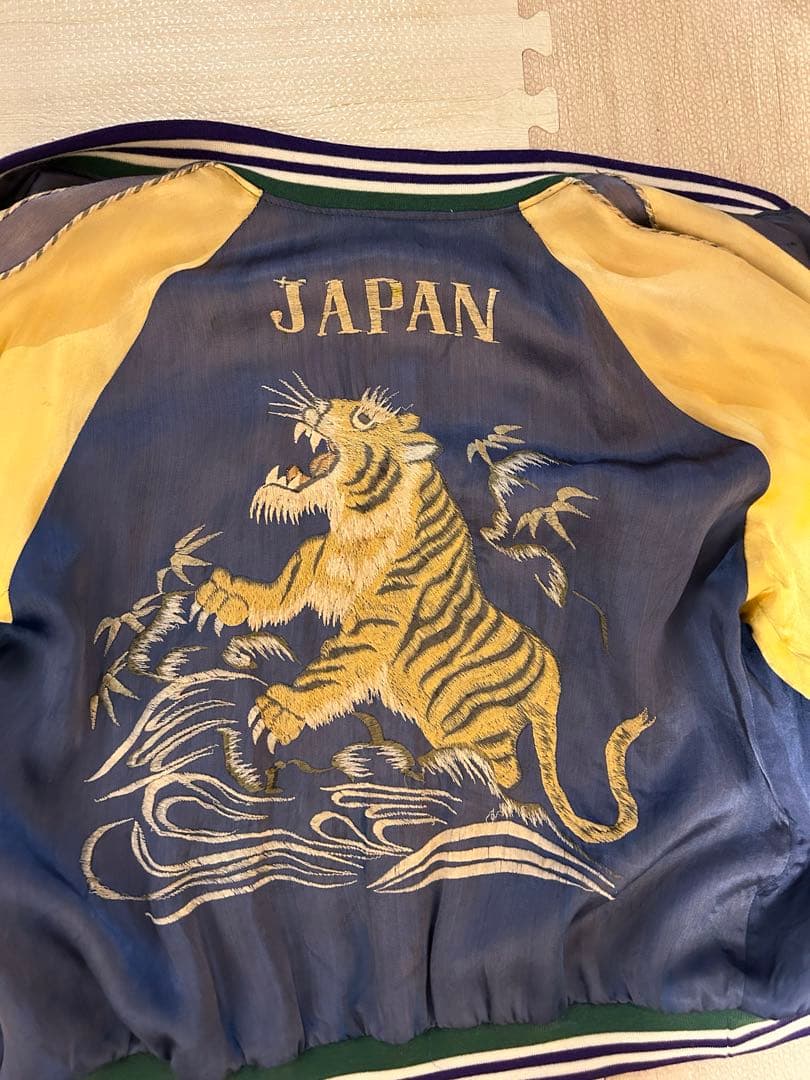 40s-50s オリジナル スカジャン SPEEDジッパー 虎 鷹 Lサイズ - メルカリ