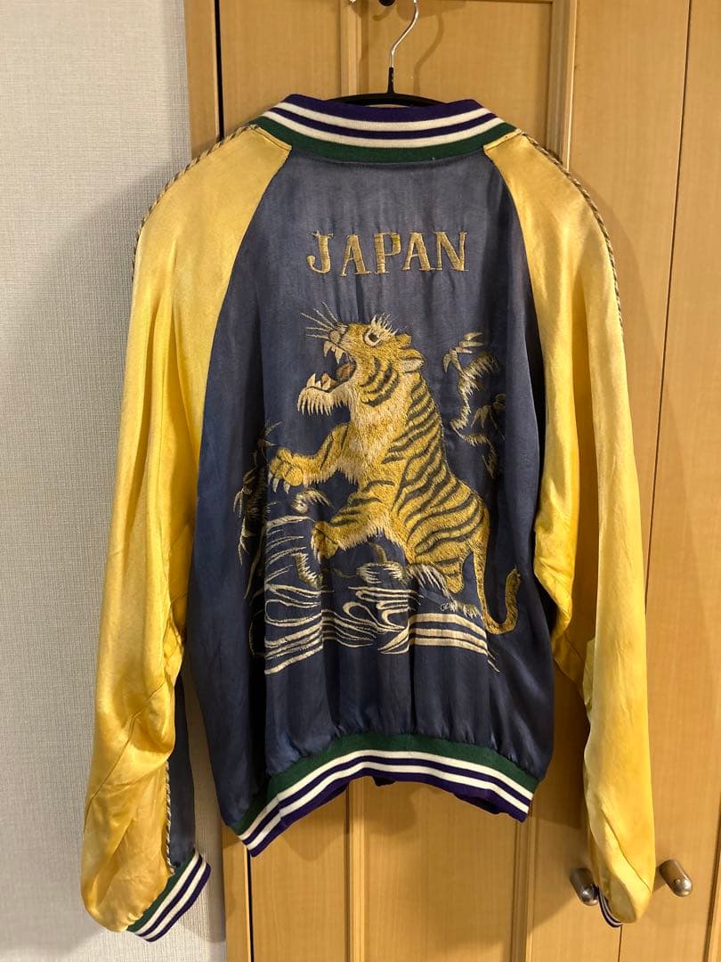 40s-50s オリジナル スカジャン SPEEDジッパー 虎 鷹 Lサイズ - メルカリ