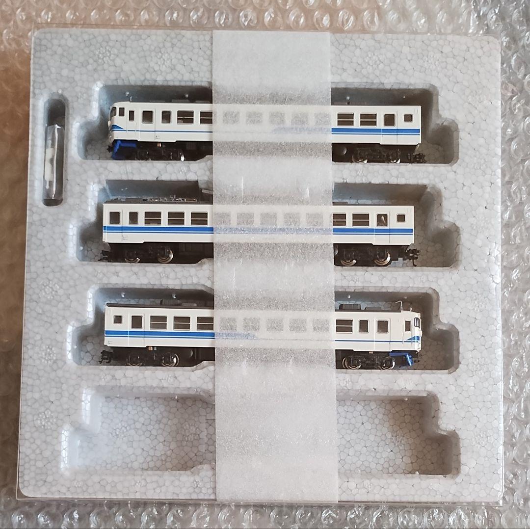 KATO 北陸本線 475系 北陸色 (青帯) 　　3両セット　室内灯付