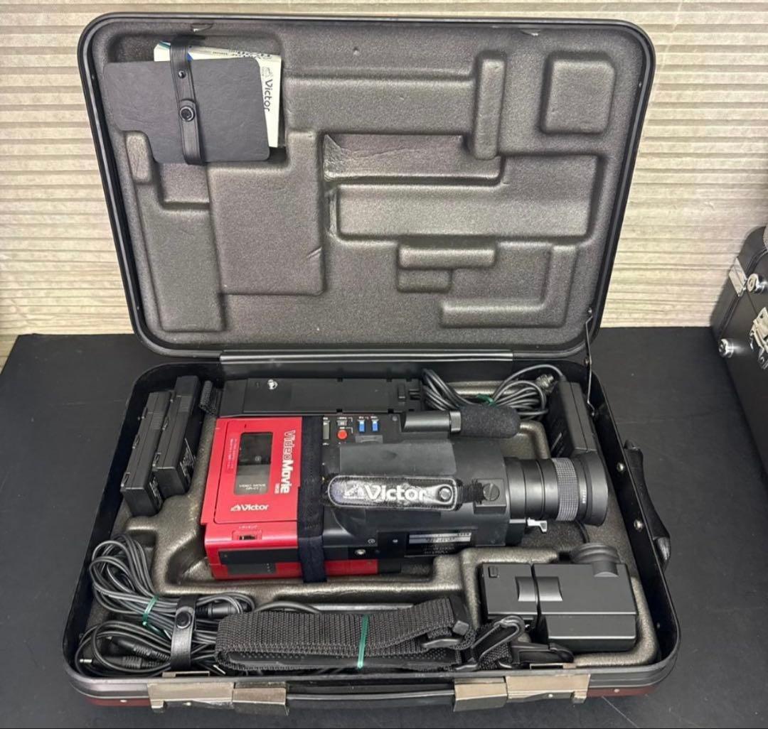 【ジャンク品】ビクター　ビデオムービー　GR-C1　ケース付　Victor Yahoo!オークション - Victor/ビクター GR-C1 Video Movie VHSC ビデオ