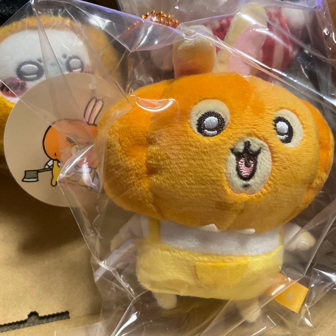 ちいかわ 仮装たのしい～！マスコット　カボチャなうさぎ　モモンガ　ハロウィン3点