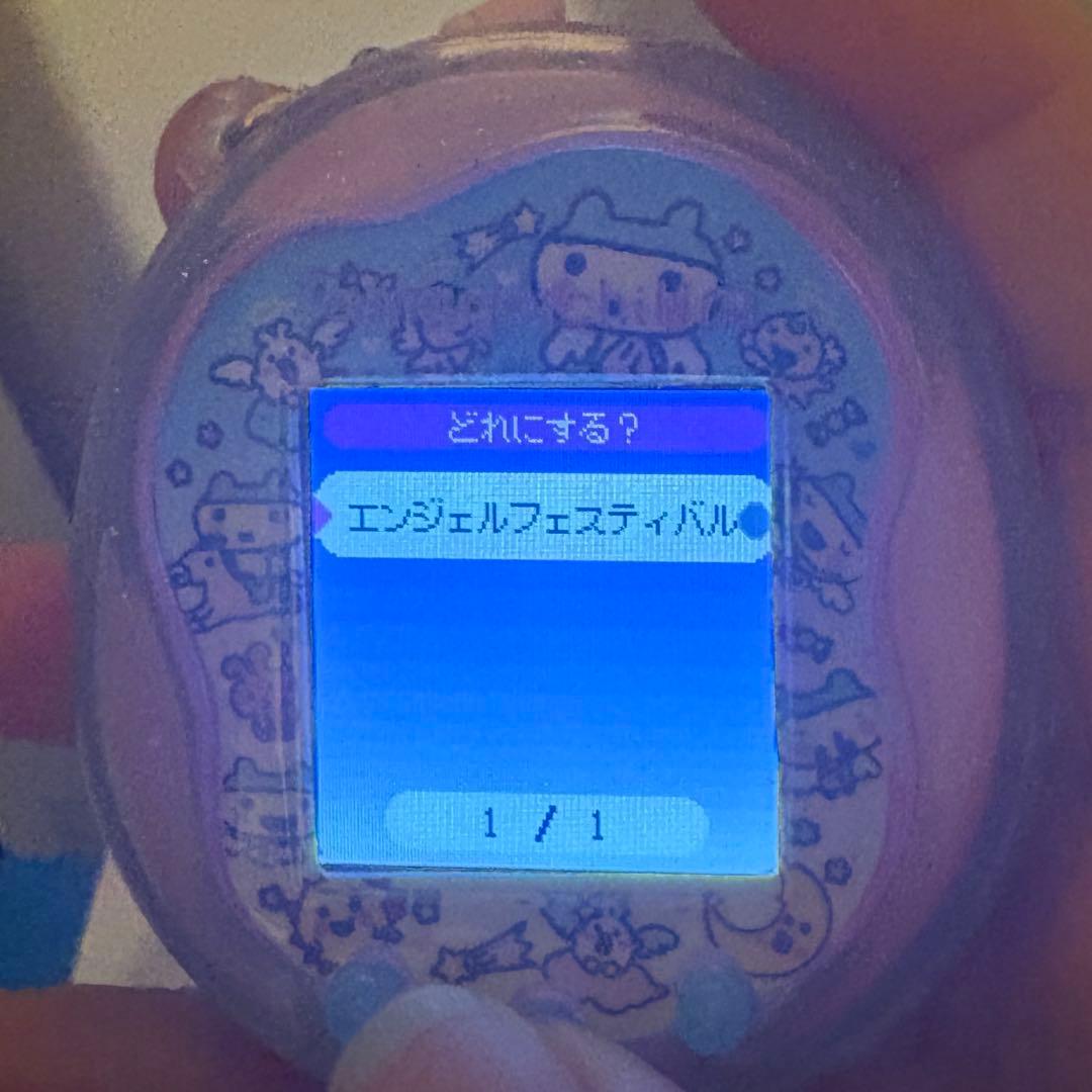 たまごっちユニ　エンジェルフェスティバル　クリアケース　チャーム　スキンカスタム