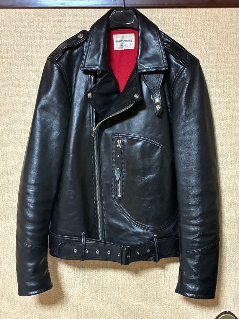 早い者勝ち　ホースハイド　ライダース　ラブレア　Dポケ ホースハイドレザー Dポケ ダブルライダースジャケットS～4XL