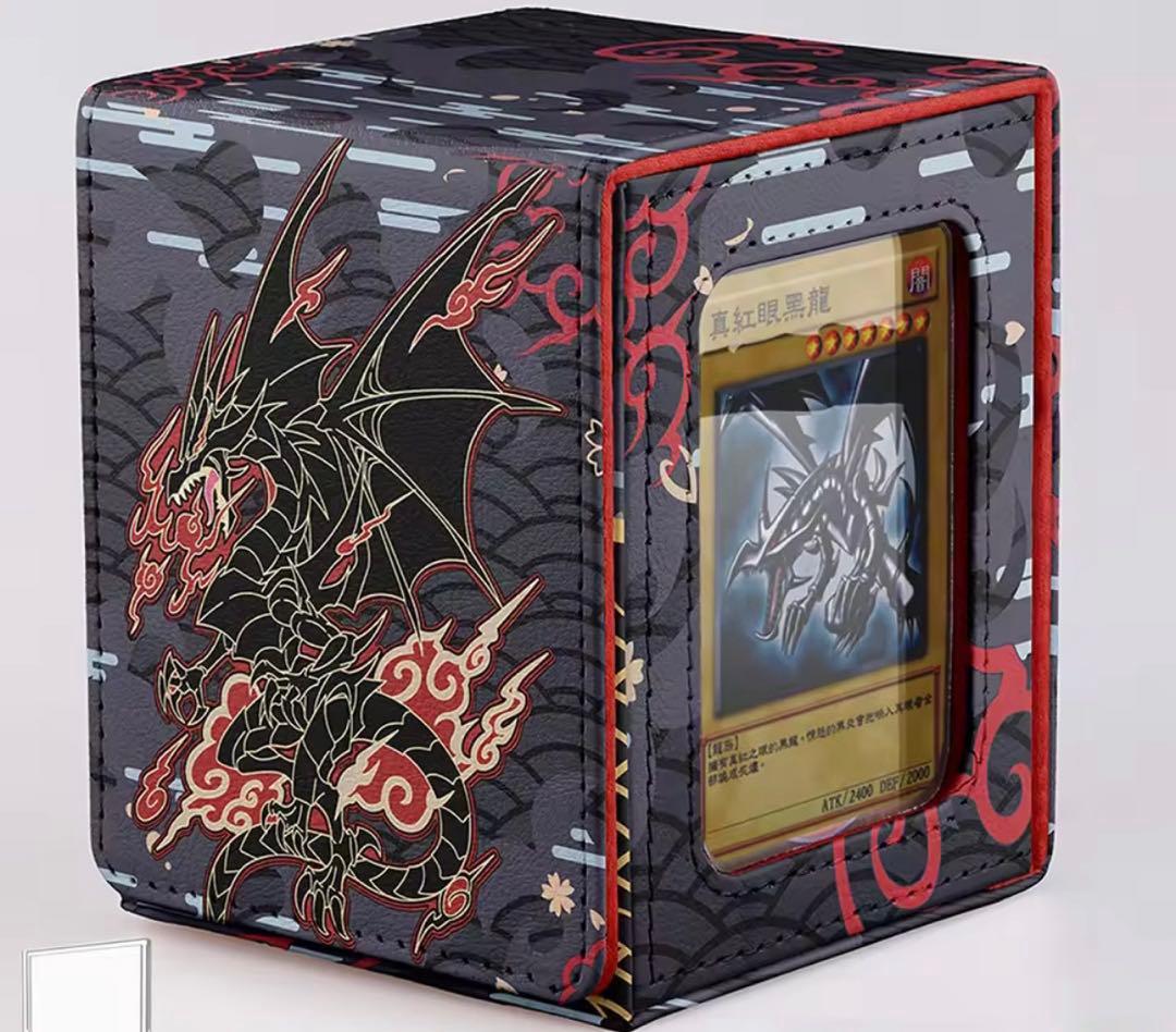 遊戯王 ディスプレイ付き デッキケース 真紅眼 レッドアイズ ダイス