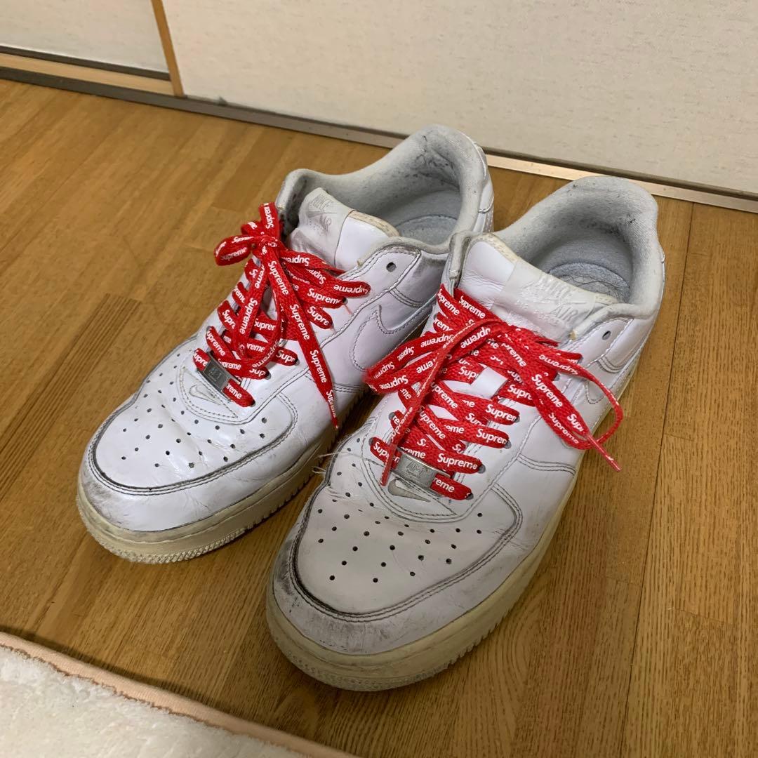 Supreme Nike Air Force 1 ホワイト 26センチ - メルカリ