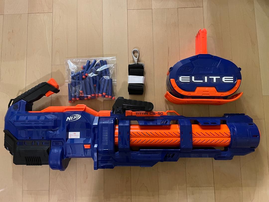 NERF】ナーフ エリート タイタン CS-50 ストラップ、ドラム付属 - メルカリ