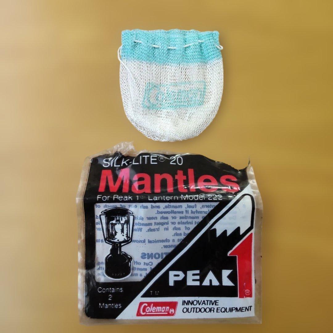 コールマン ピークワン ランタン 222B とシルクライト20マントル1枚