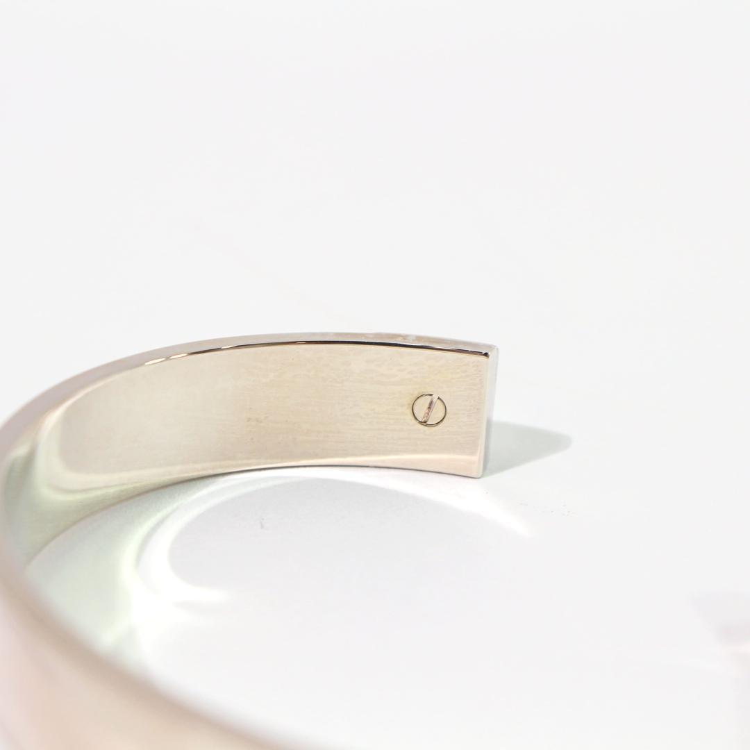 エルメス　ミニクルー バングル GM　シルバー 　サイズXL　35.1g