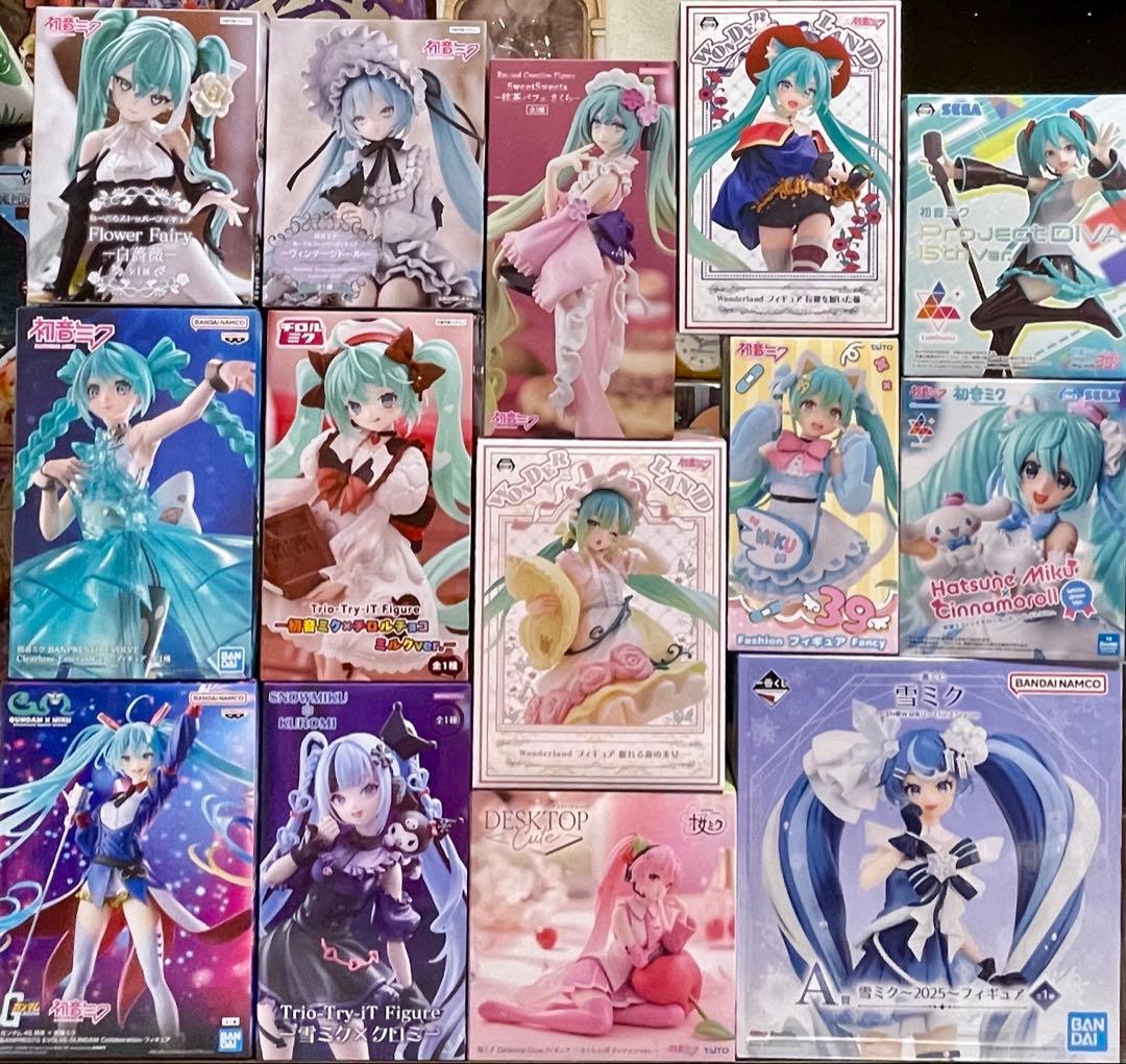 初音ミク プライズフィギュア＋1 14体セット販売 - メルカリ