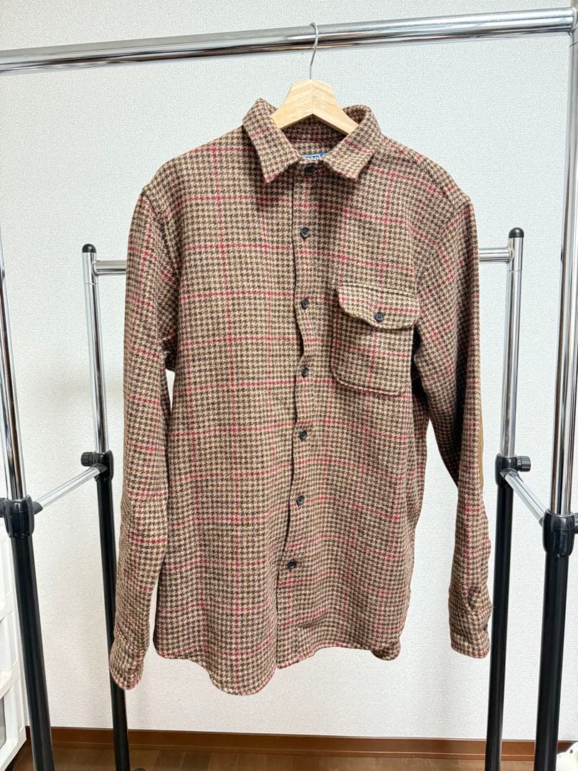 RALPH LAUREN 千鳥格子デザイン肘あて付きウールシャツ　メンズL 楽天市場】2174新品☆ラルフローレン RALPH LAUREN☆肘宛付千鳥格子