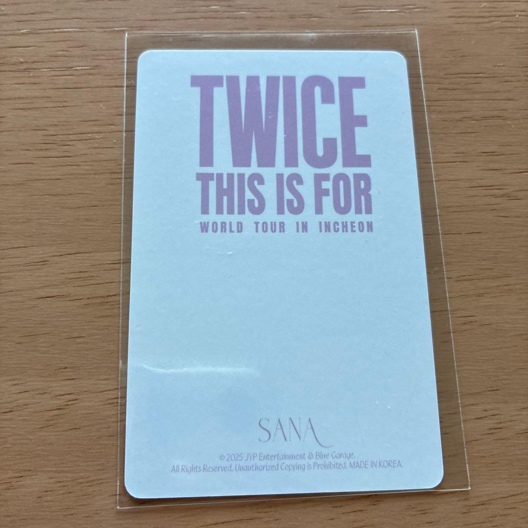 TWICE サナ トレカ THIS IS FOR ソウルコン SANA - メルカリ