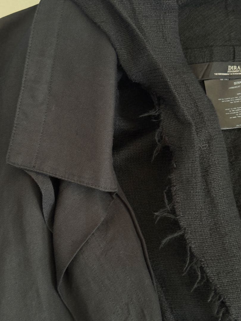 DIRAIN ブラック モッズコート リックオウエンスやJULIUSが好きな方