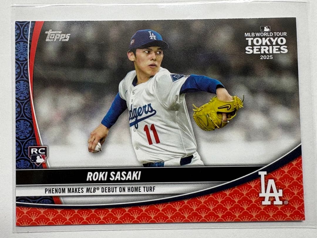 m*z様 佐々木朗希 Topps 2025 東京シリーズ RC ドジャース TS - メルカリ