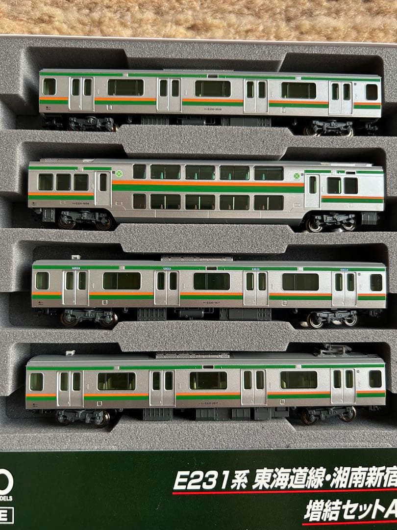 KATO10-595 E231系東海道線・湘南新宿ライン 増結セットA （4両）
