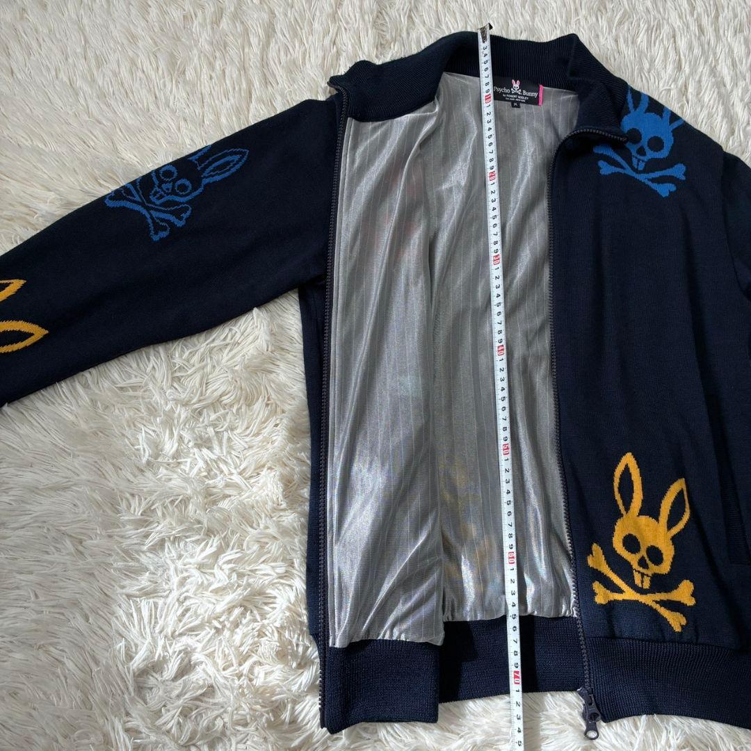 サイコバニー ジップ ニットジャケット 蓄熱 スカルラビット Mサイズ