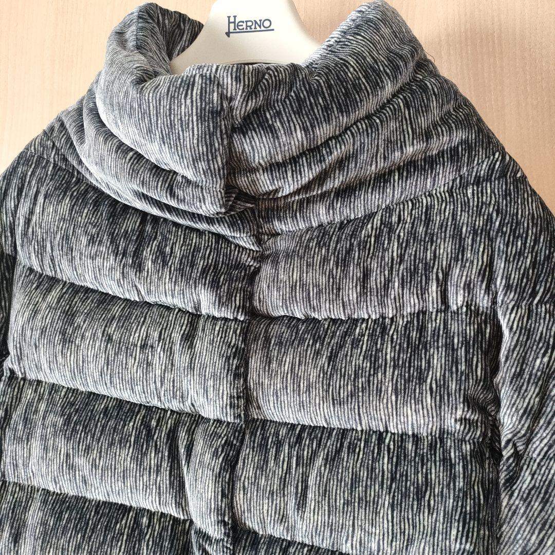 極美品✨ヘルノ ベルベット ショート丈 シグネチャーコレクション