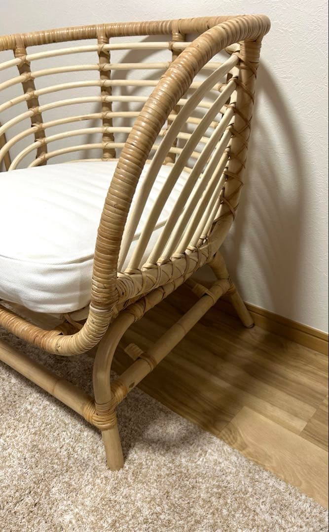 美品】IKEA BUSKBO ブスクボー パーソナルチェア クッション付き