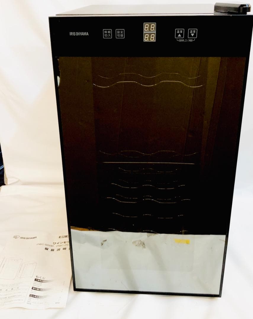 アイリスオーヤマ ワインセラー 18本収納 47L PWC-502P-B 楽天市場】ワインセラー アイリスオーヤマ スリム 18本 ペルチェ式