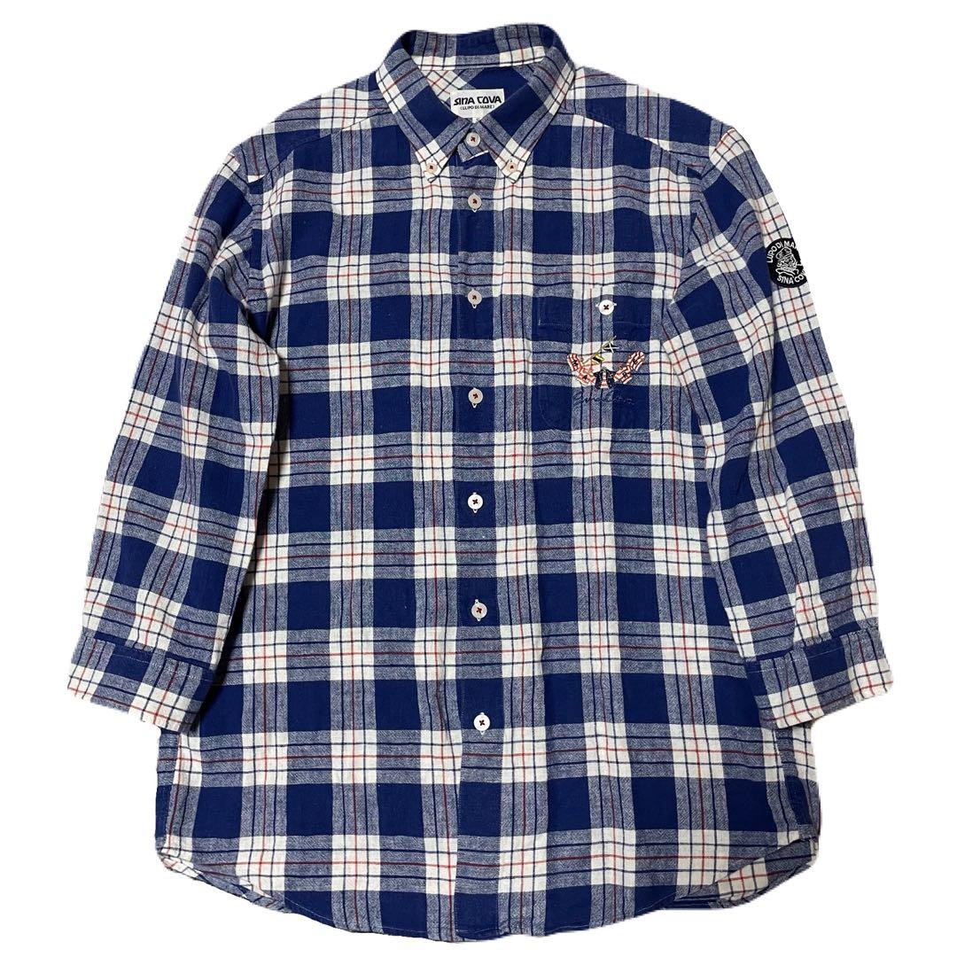 SINA COVA シナコバ チェック柄 長袖ネルシャツ - メルカリ