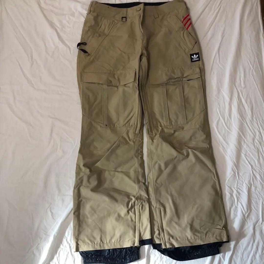 adidas boarding スノーボードパンツ ベージュ adidas（アディダス） レディース スウェット ロングパンツ W CLG 裏