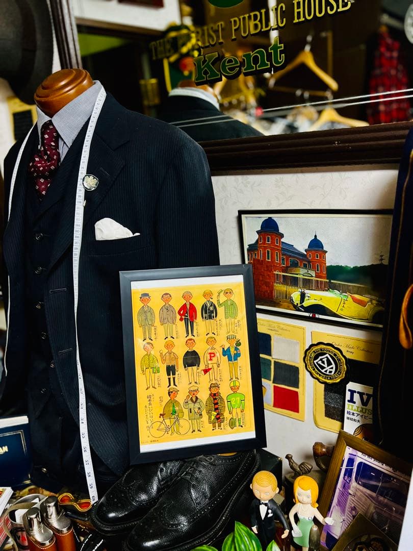 アイビーボーイ穂積和夫イラスト1960年代メンズクラブ付録A4号