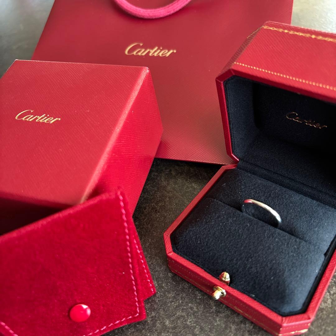 Cartier 16号 専用ボックス付き　Pt950 Cartier（カルティエ） 指輪 Pt950 ラブリング 幅5.5ミリ B40418