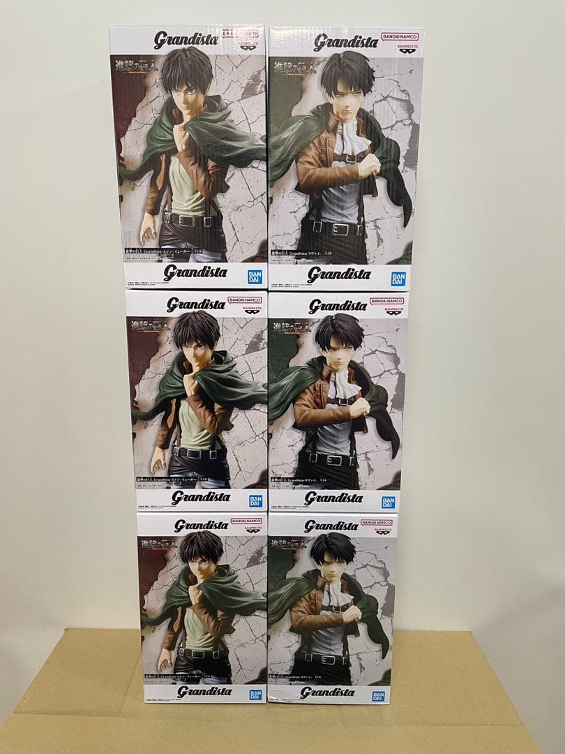 進撃の巨人 Grandista リヴァイ エレン フィギュア 6体セット - メルカリ