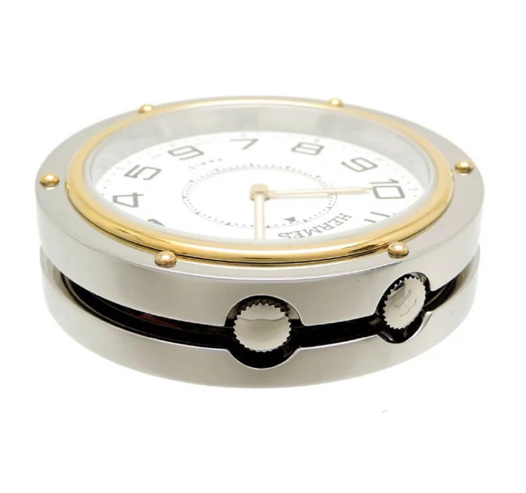 美品☆エルメス HERMES置時計 PE-CL1.540 クリッパー リーベル - メルカリ