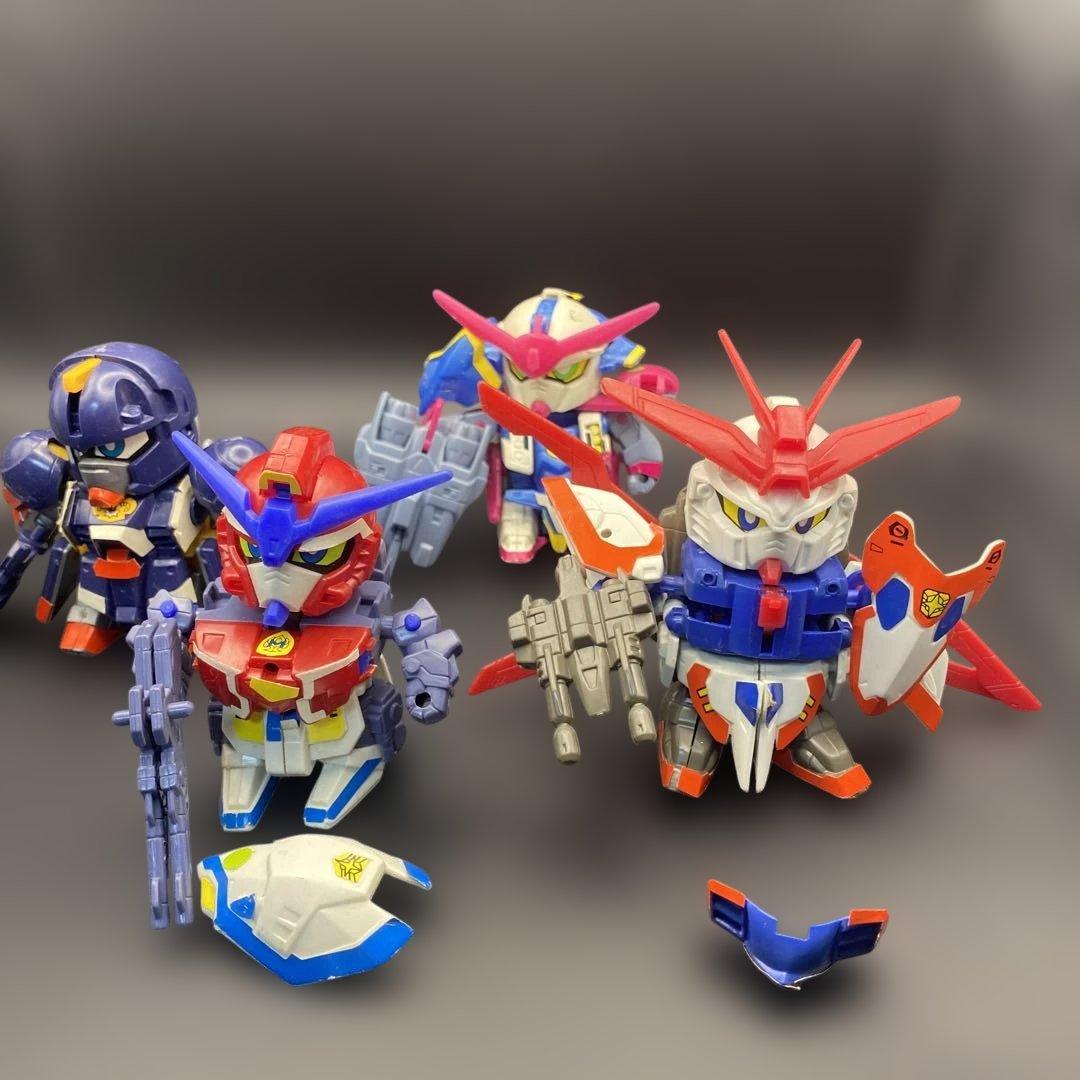 元祖SDガンダム Gチェンジャー 組立済Gガンダム系4体セット - メルカリ
