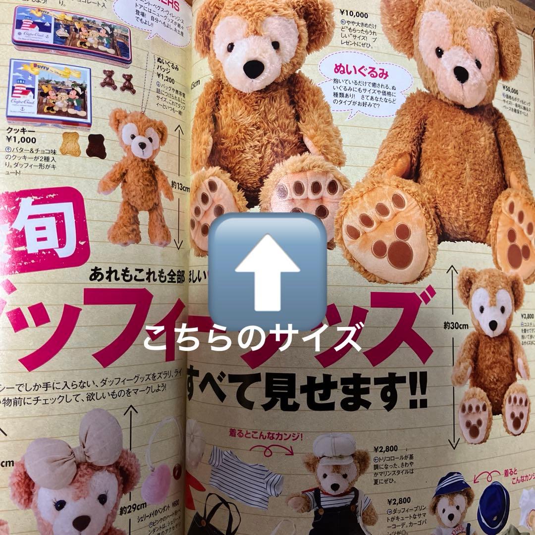 ダッフィーぬいぐるみ　大きめ　ステラルーぬいぐるみ　オマケ付き