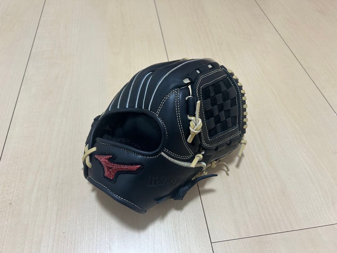 ミズノ 軟式野球グローブ 黒 ミズノ（MIZUNO）（メンズ）軟式 グラブ 内野手 野球 一般 エムジー