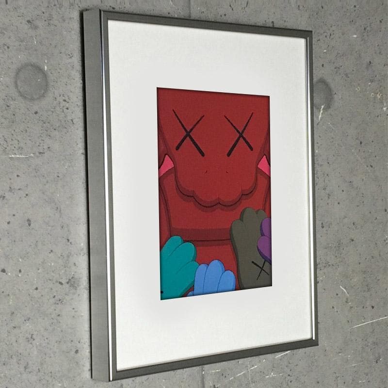 限定マット額装品/カウズ WHAT PARTY【URGE02】 URGE (RED) シルクスクリーン 販売・購入【バーバリーアートスペース