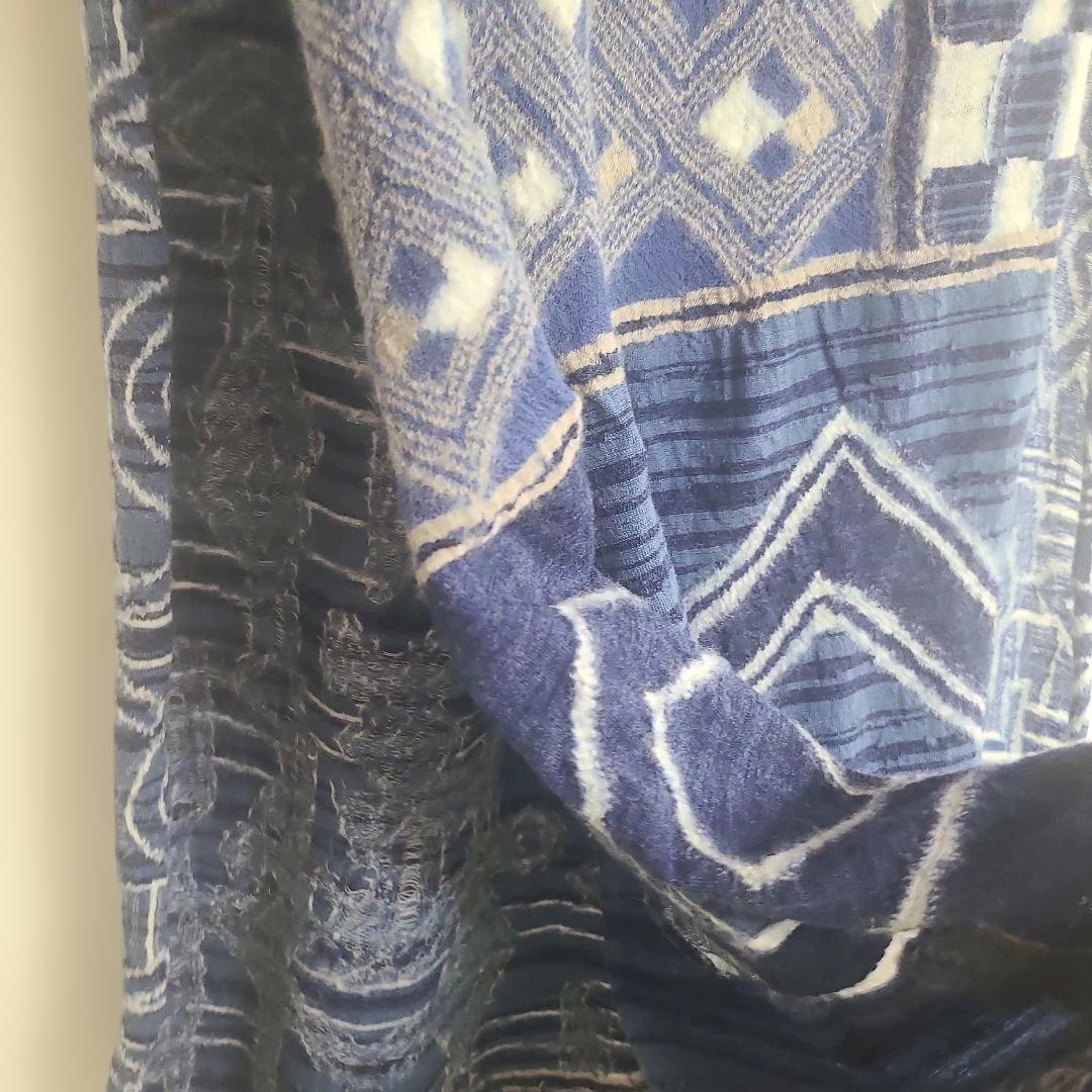 KAPITAL キャピタル 縮絨ウール大盤マフラー パッチワーク2㍍50cm