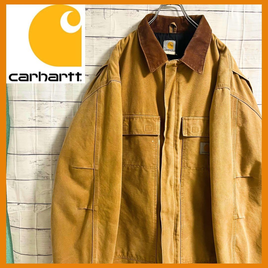 ま*屋様 状態良好　Carhartt　トラディショナルジャケット　ブラウン　US carhartt - Carhartt カーハート トラディショナルジャケット ワーク