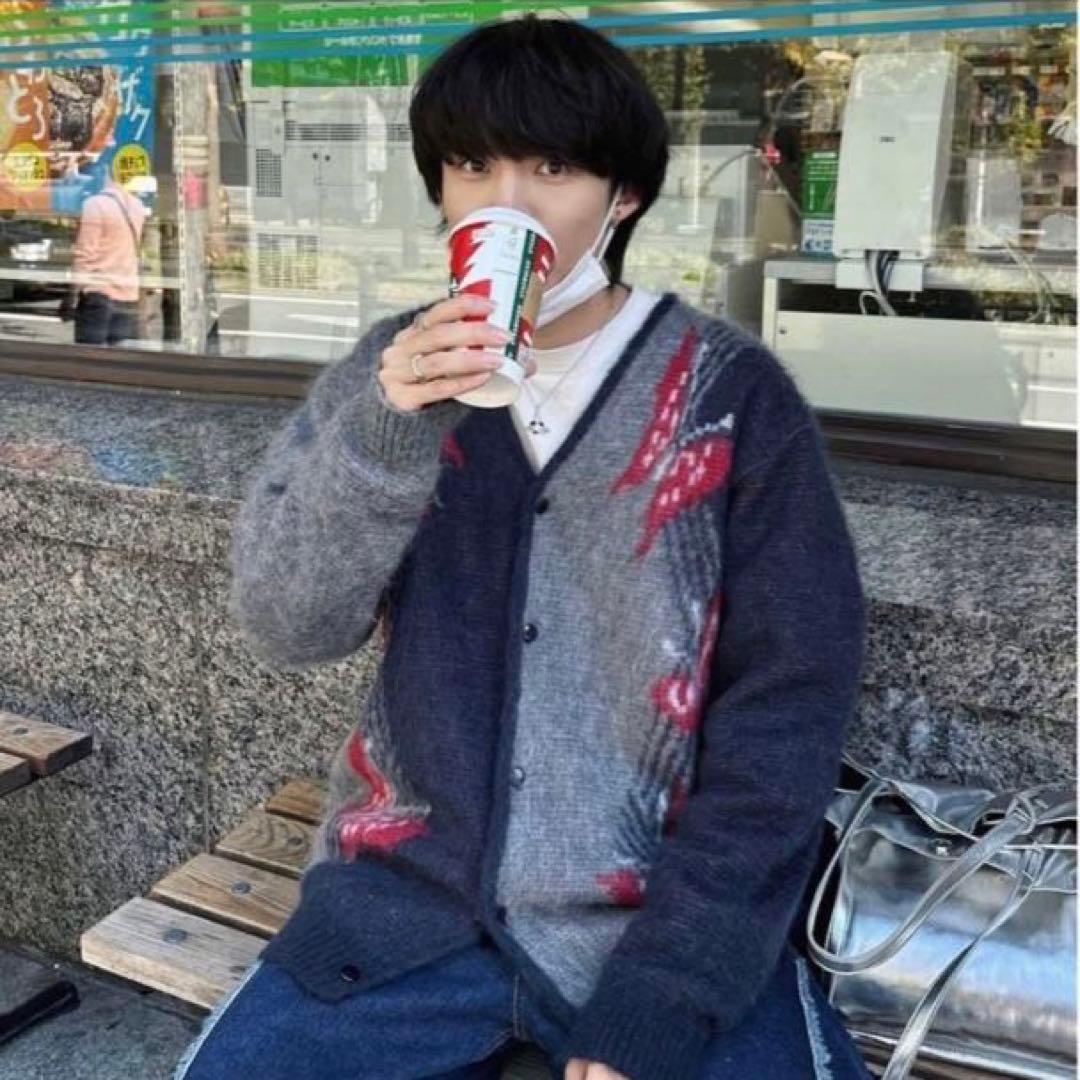 ほぼ新品 Needles ニードルス モヘアカーディガン パピヨン 人気 タグ付